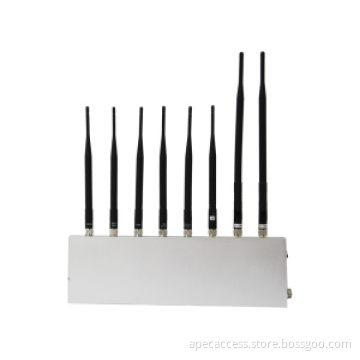 High Power 8 Antenna Cell Phone, 3G, WiFi, GPS, VHF, UHF Jammer